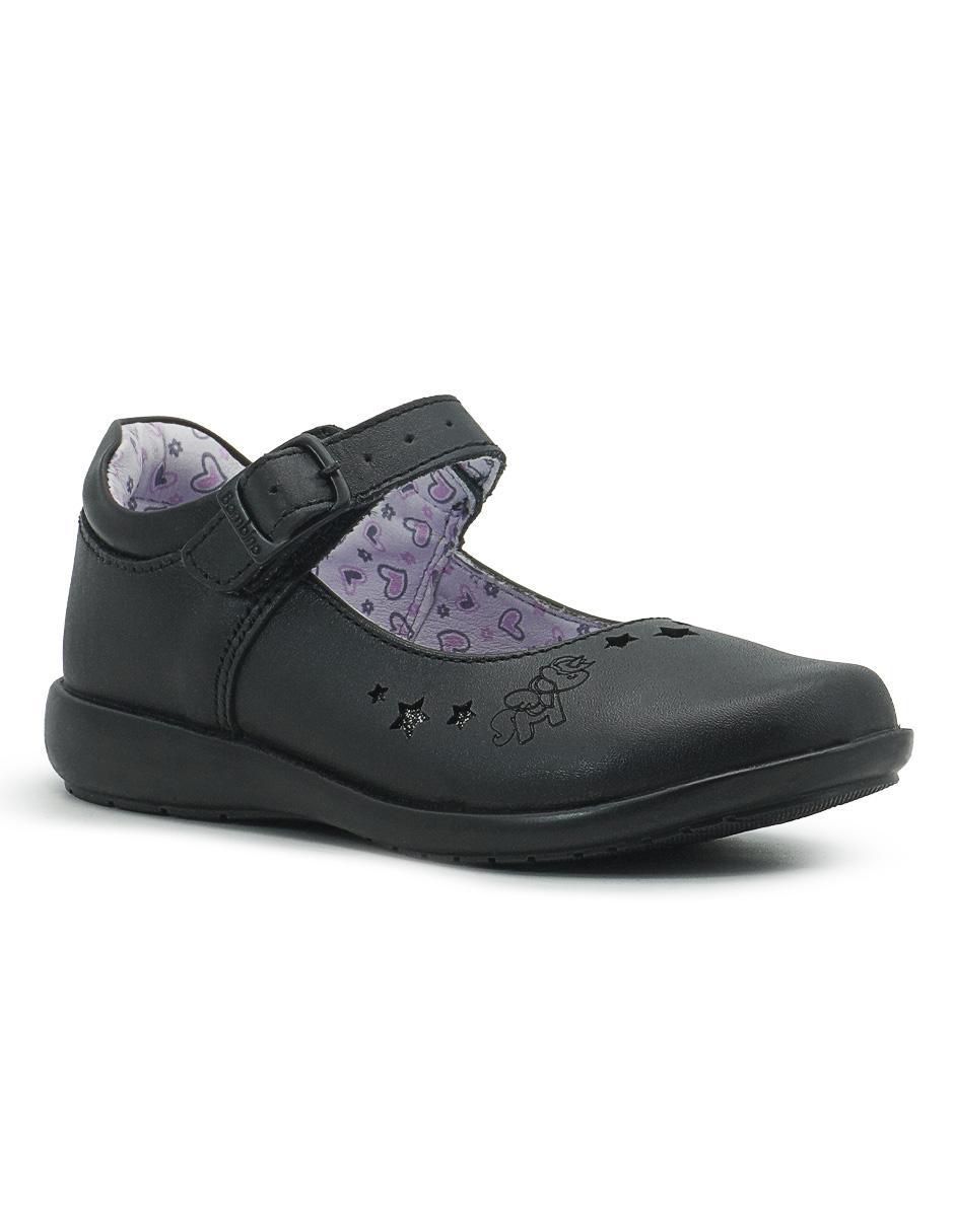 Zapato Mary Jane Back to School de piel para niña