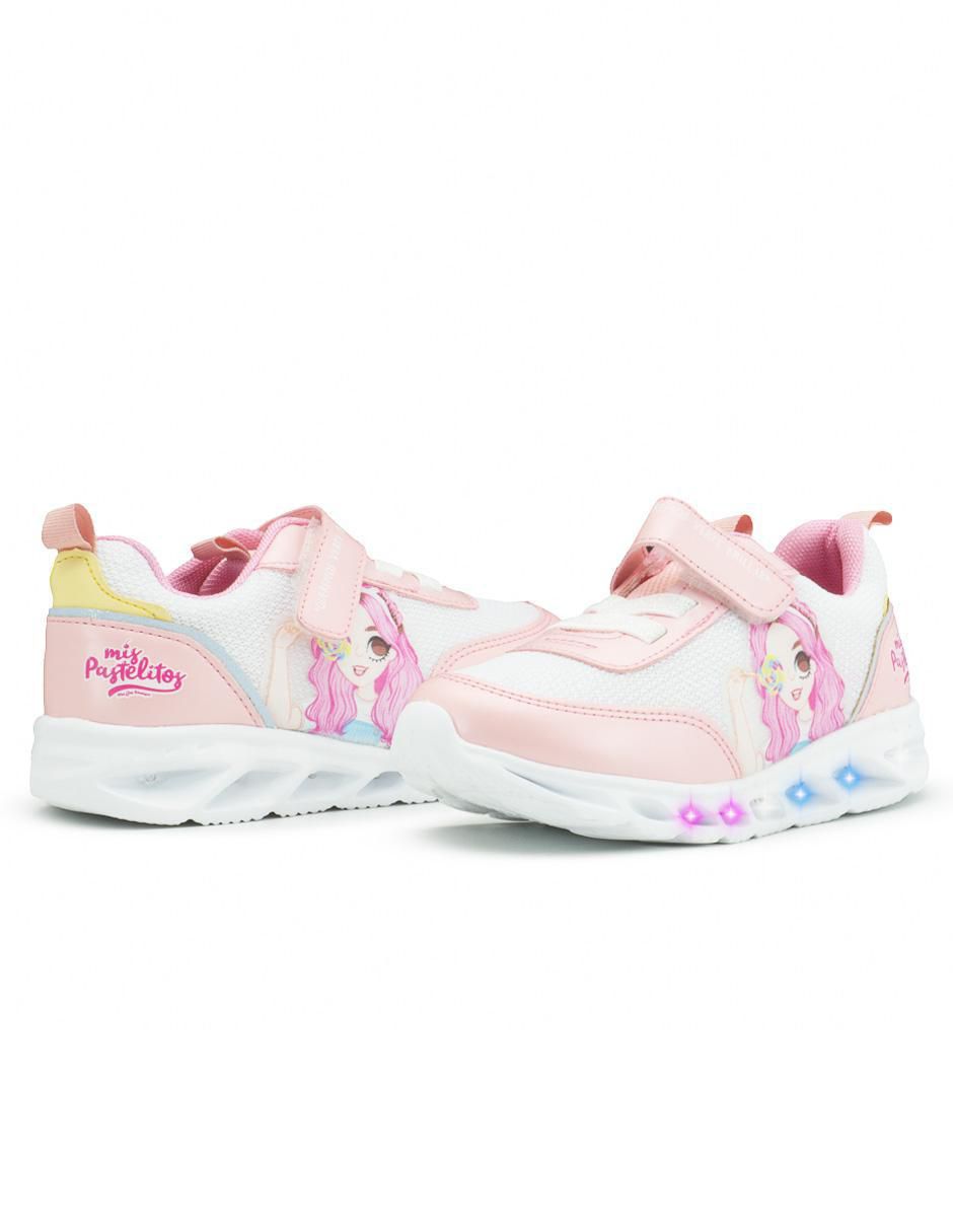 Tenis luz led para niña Mis Pastelitos 5