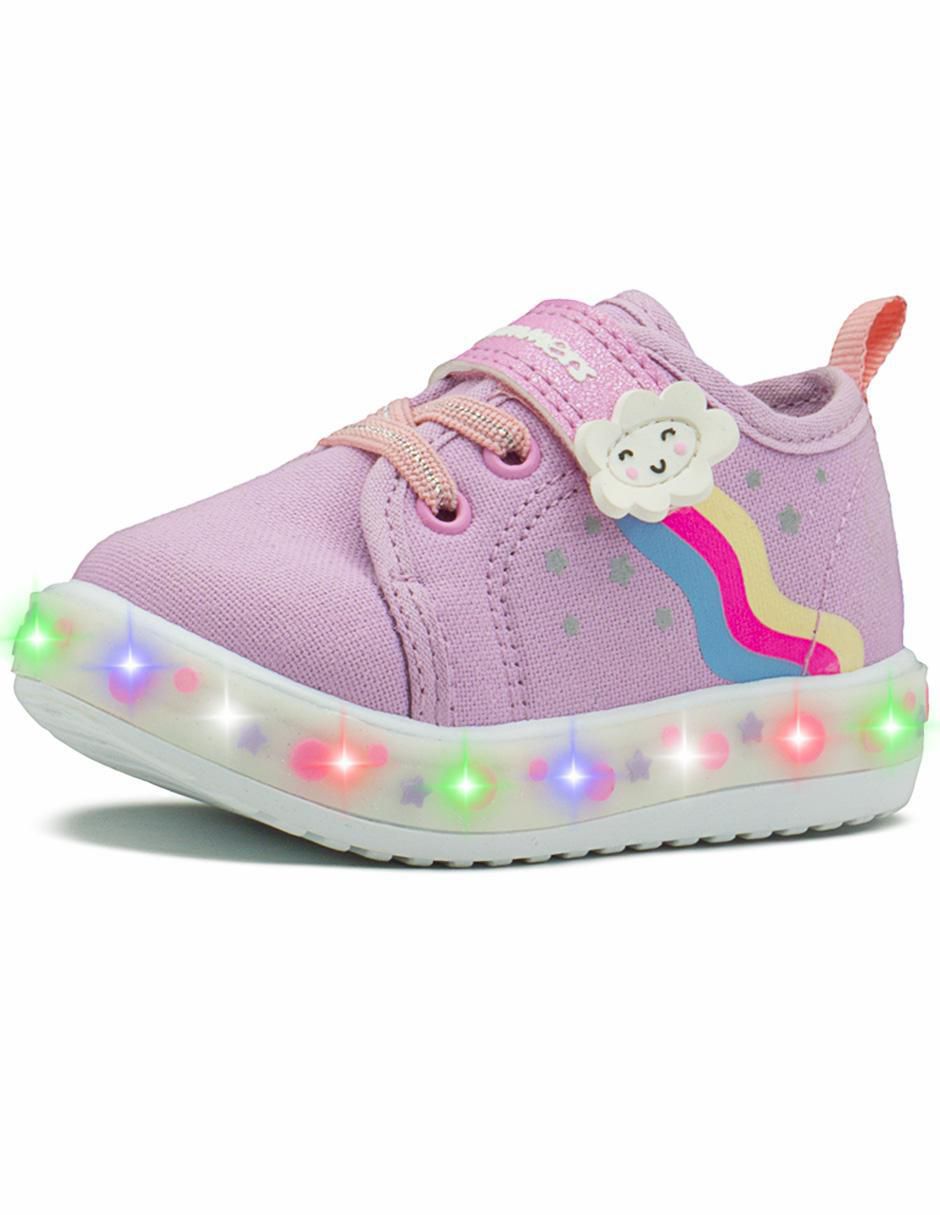 Tenis luz led para niña 4