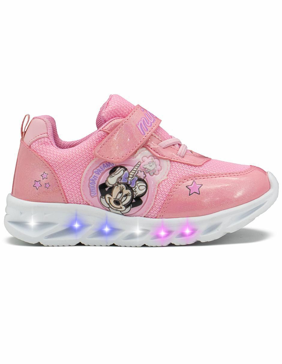Tenis luz led para niña Disney Minnie Mouse 3