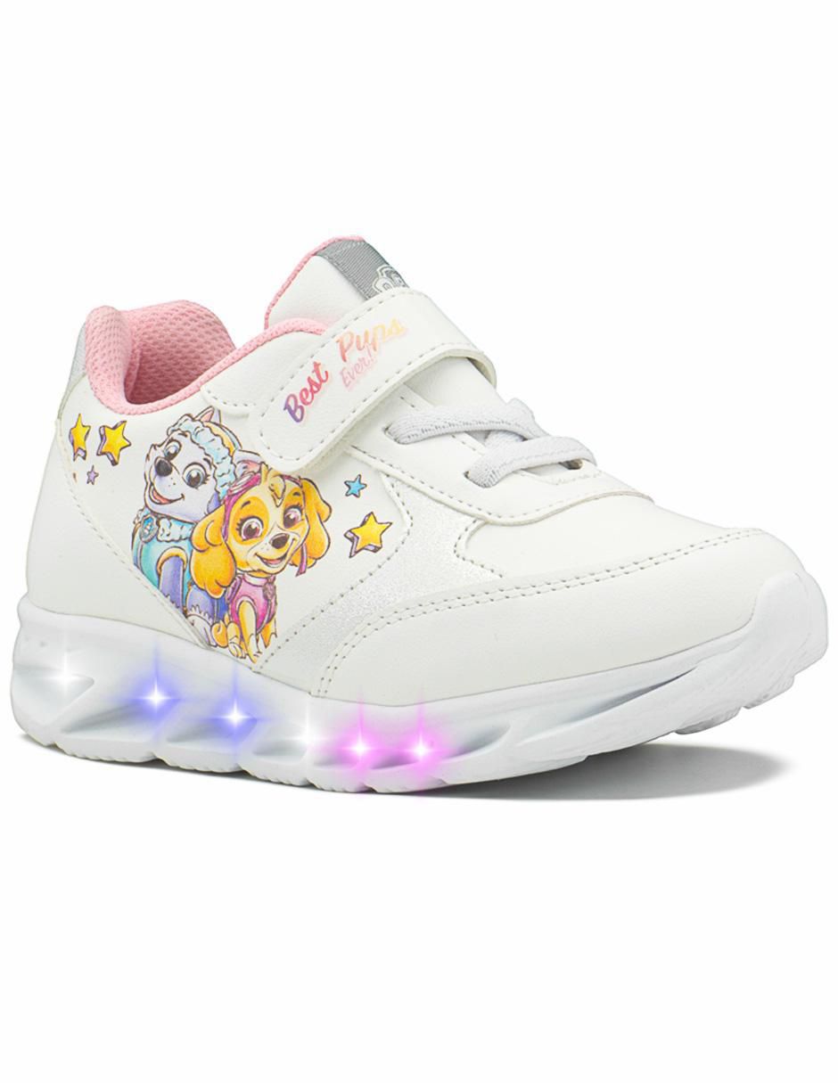 Tenis luz led para niña Paw Patrol Tenis luz led para niña Paw Patrol