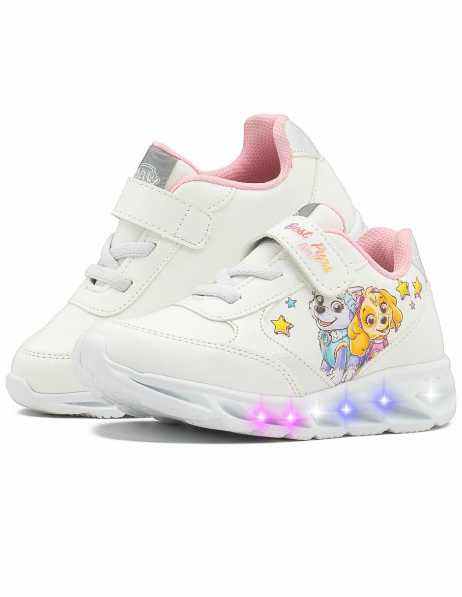 Tenis luz led para niña Paw Patrol 2