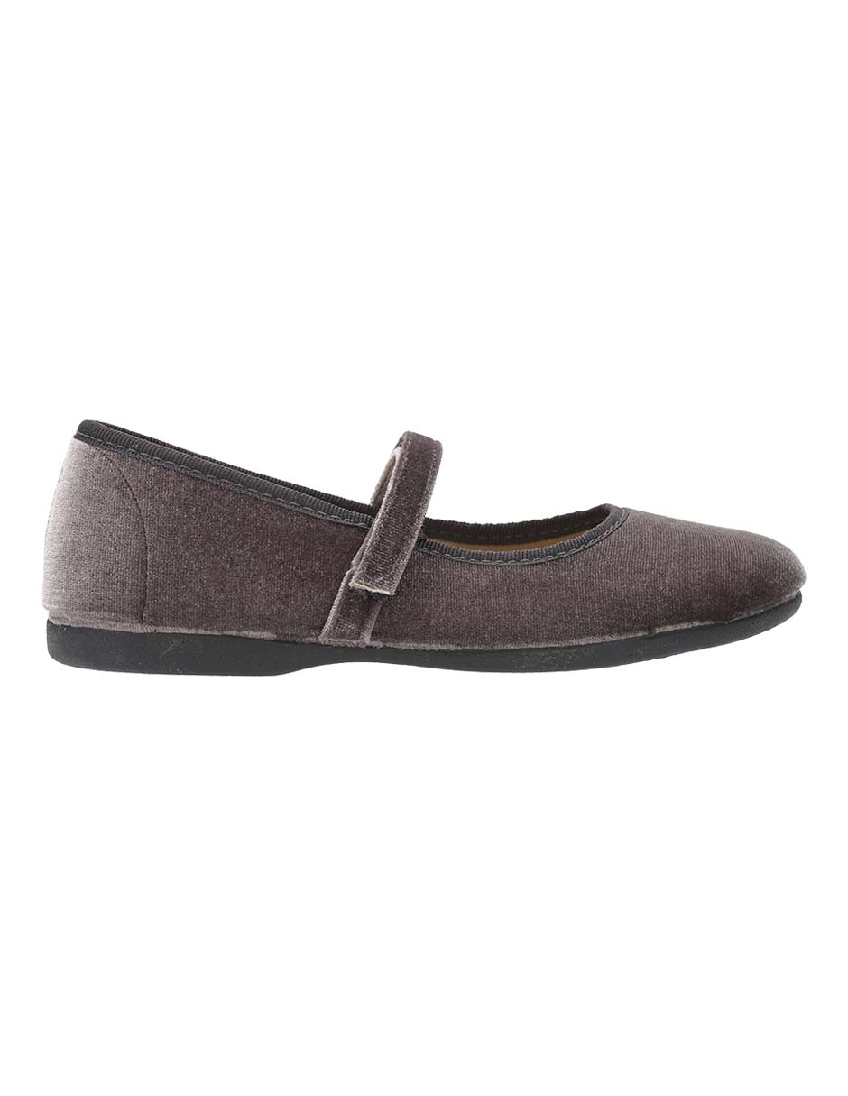 BALERINA MERCEDITA TERCIOPE, GRIS, 18 CM