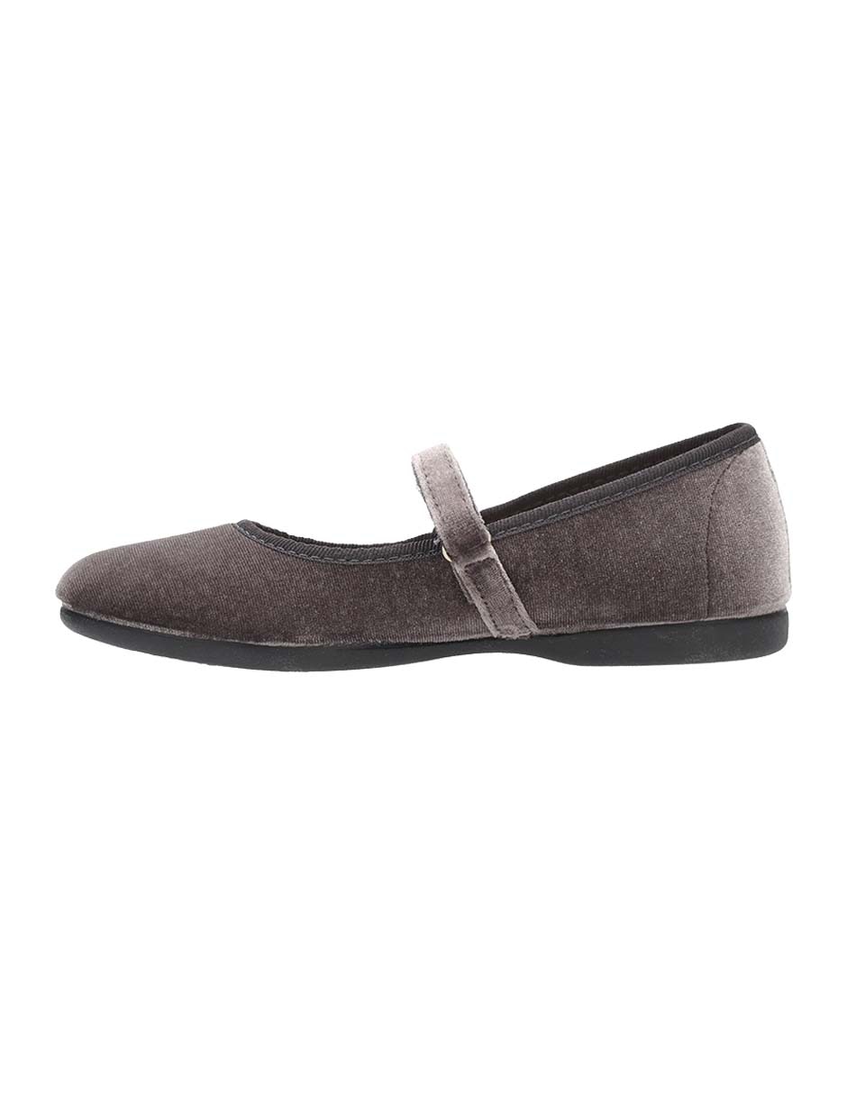 BALERINA MERCEDITA TERCIOPE, GRIS, 18 CM