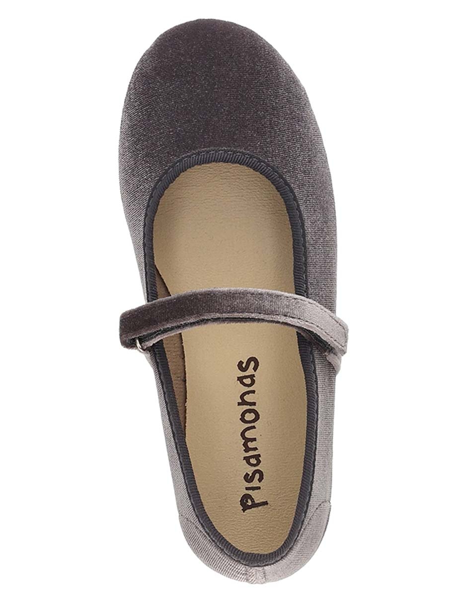 BALERINA MERCEDITA TERCIOPE, GRIS, 18 CM