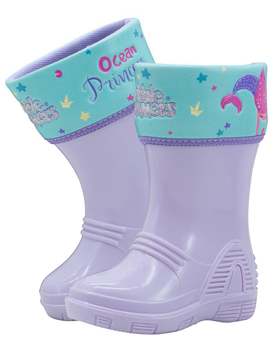 Bota de lluvia Trendy Sirena para niña