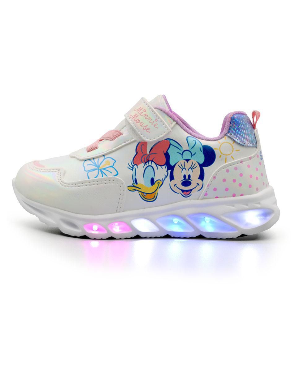 Tenis luz led para niña Minnie & Daisy Tenis luz led para niña Minnie & Daisy