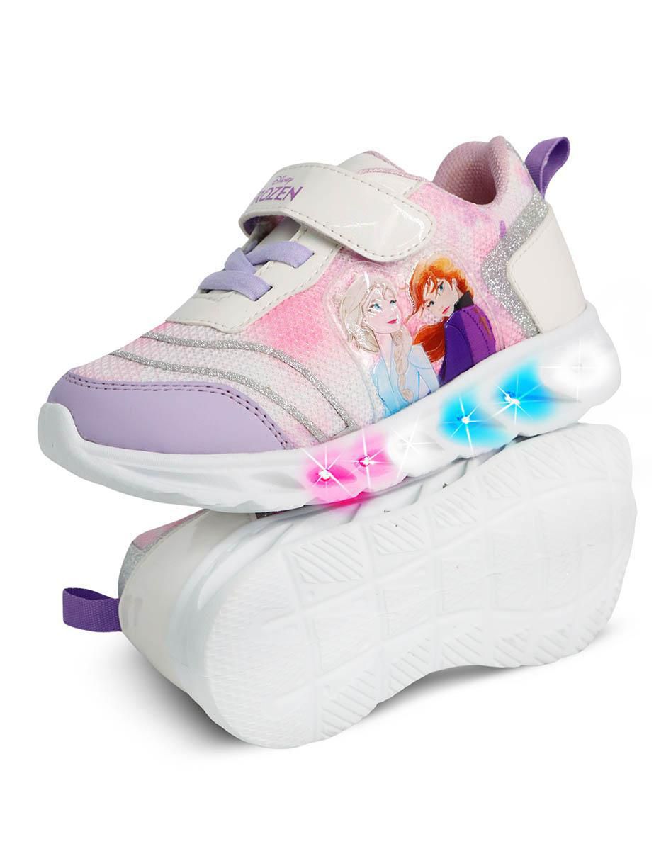Tenis luz led para niña Frozen 7