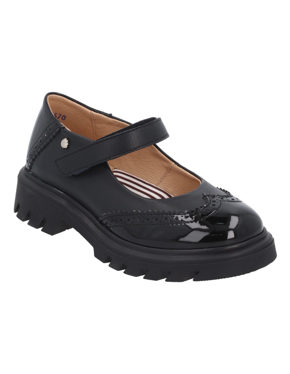 Zapato Mary Jane Scott de piel para niña Zapato Mary Jane Scott de piel para niña