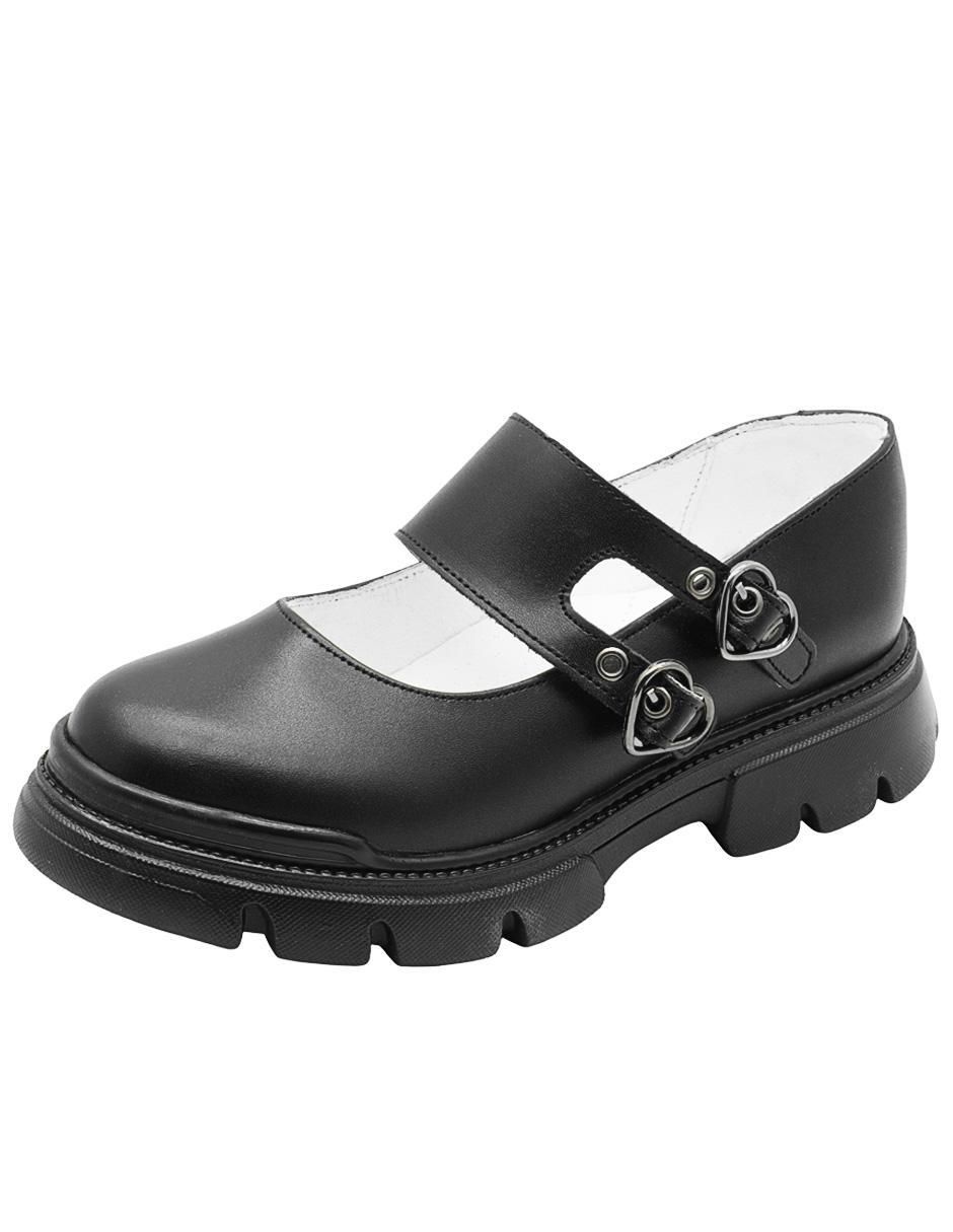 Zapato Back to school de piel para niña 4