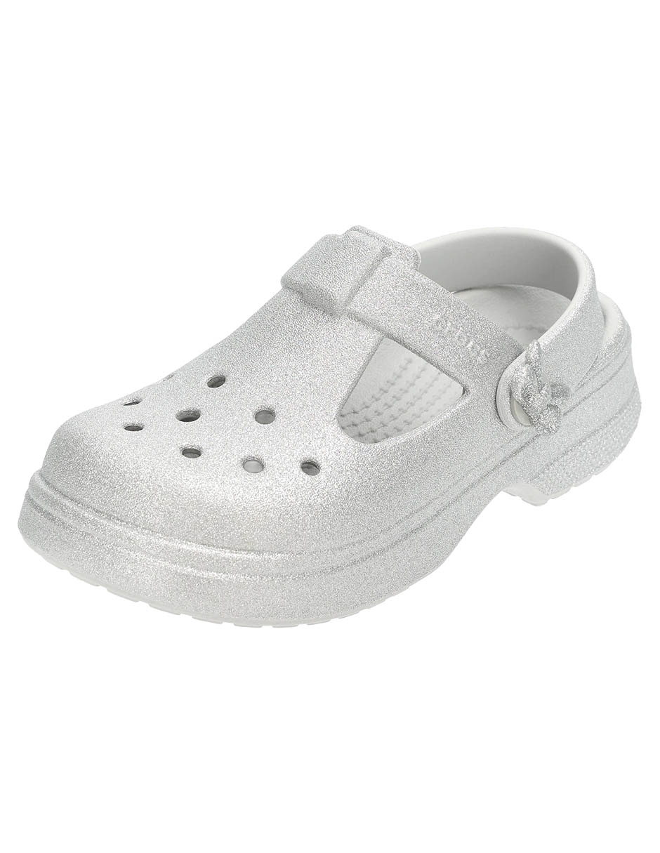 Sandalia Classic Mary Jane Bow Glitter para niña 2