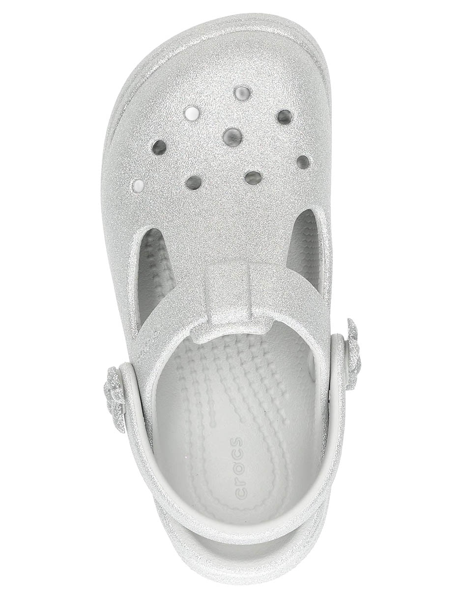 Sandalia Classic Mary Jane Bow Glitter para niña 5