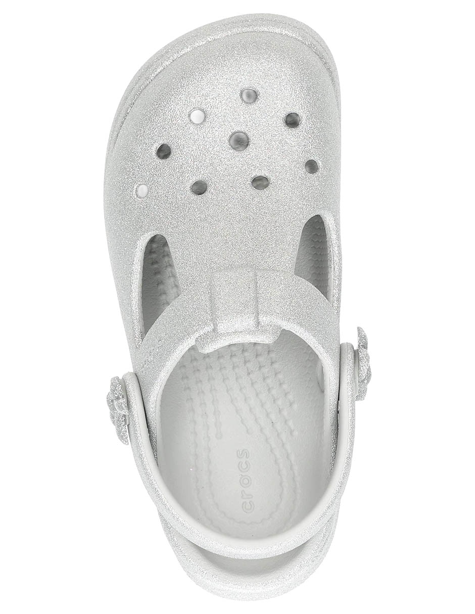 Sandalia Classic Mary Jane Bow Glitter para niña 5