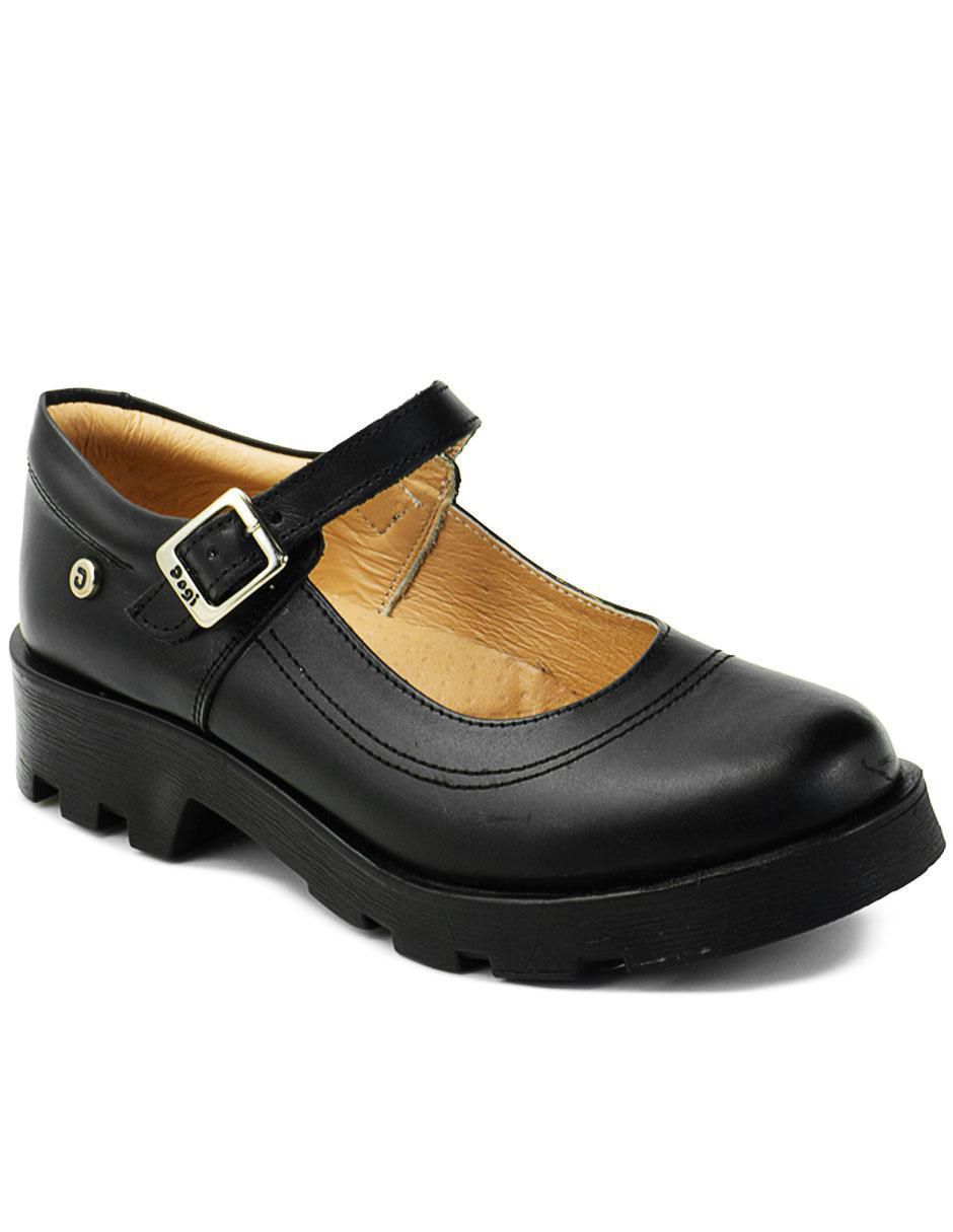 Zapato Mary Jane Back To School de piel para niña