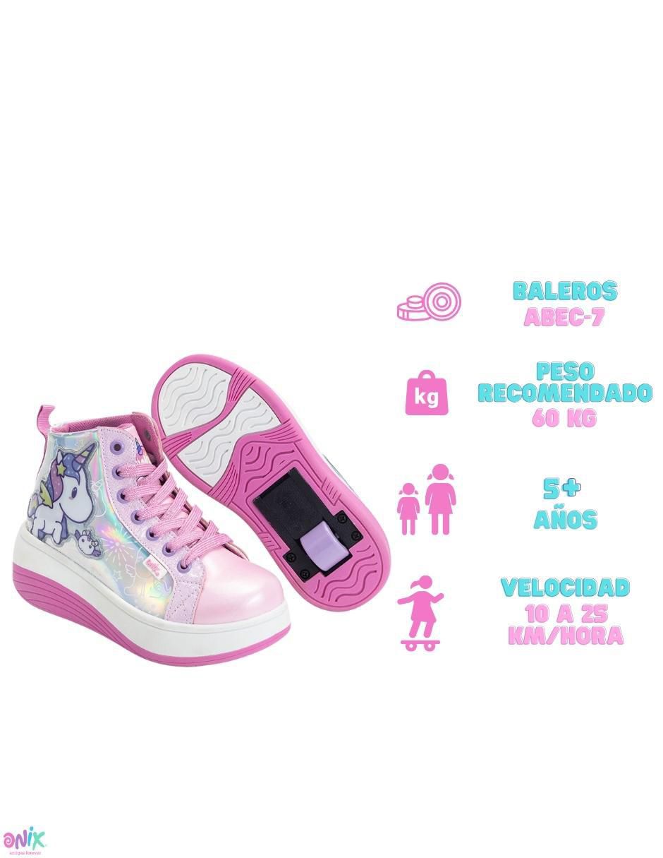 Tenis con ruedas para niña Magic Fireworks Unicornio 8
