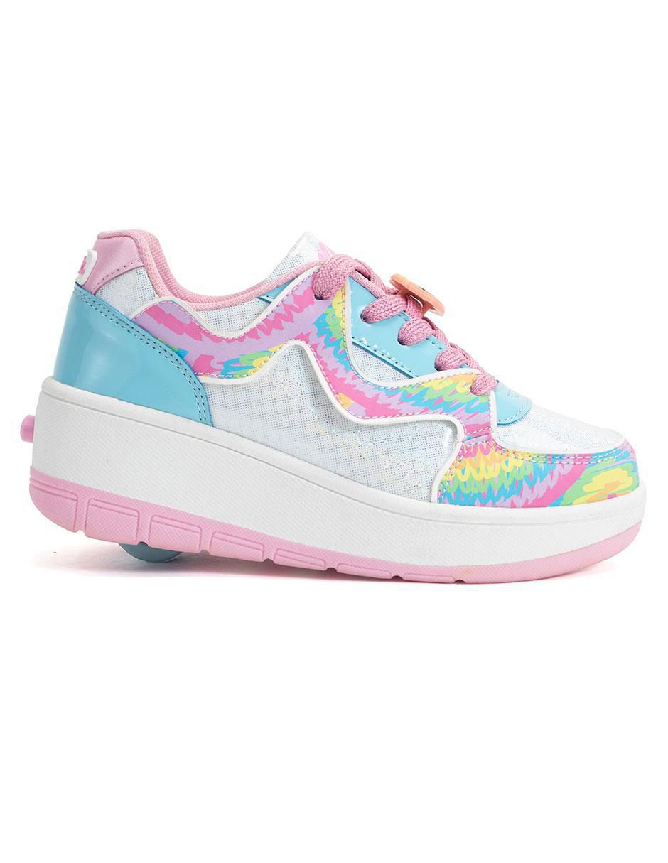 Tenis con ruedas para niña Onix Fun Doodles Multicolor 2