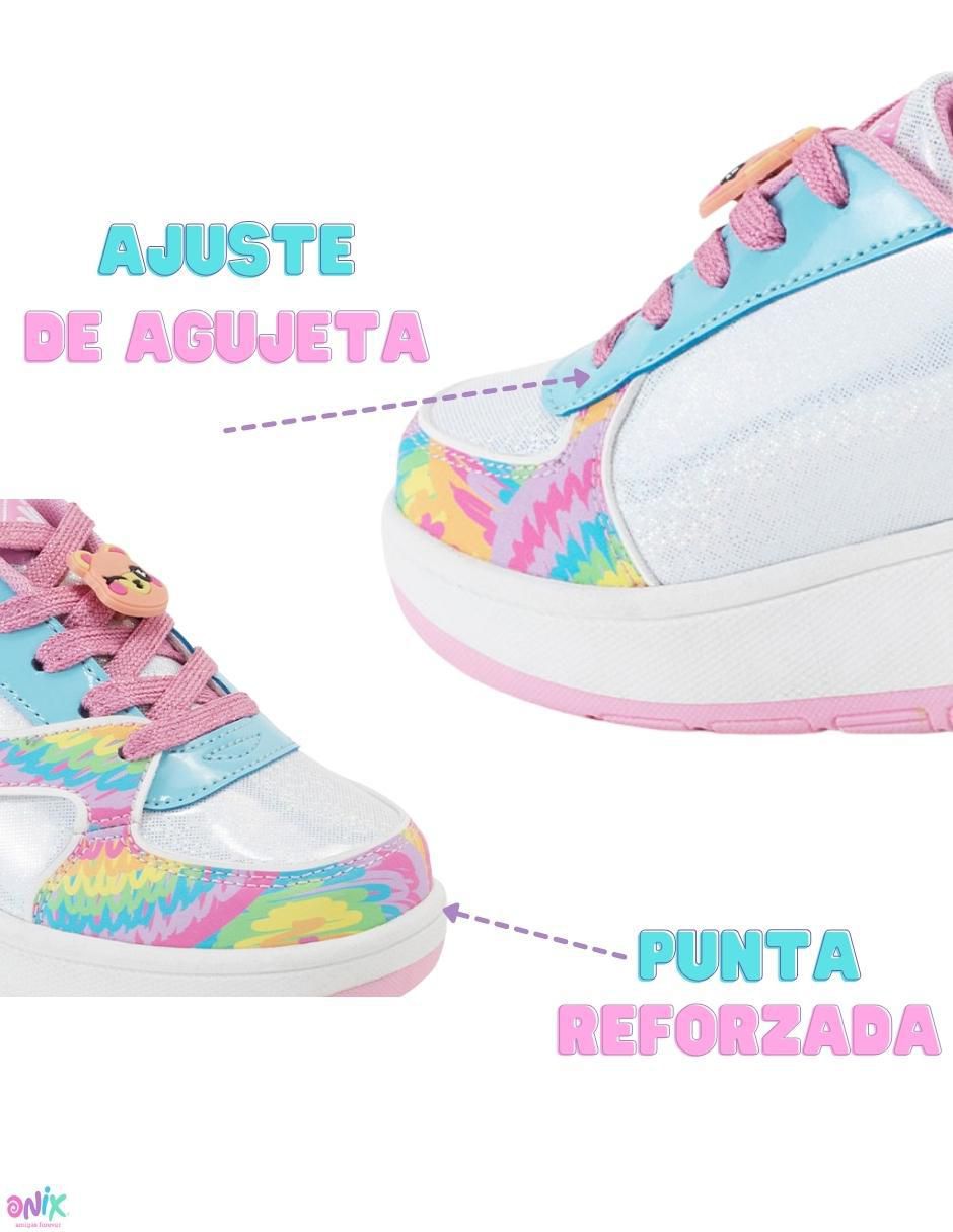Tenis con ruedas para niña Onix Fun Doodles Multicolor 6