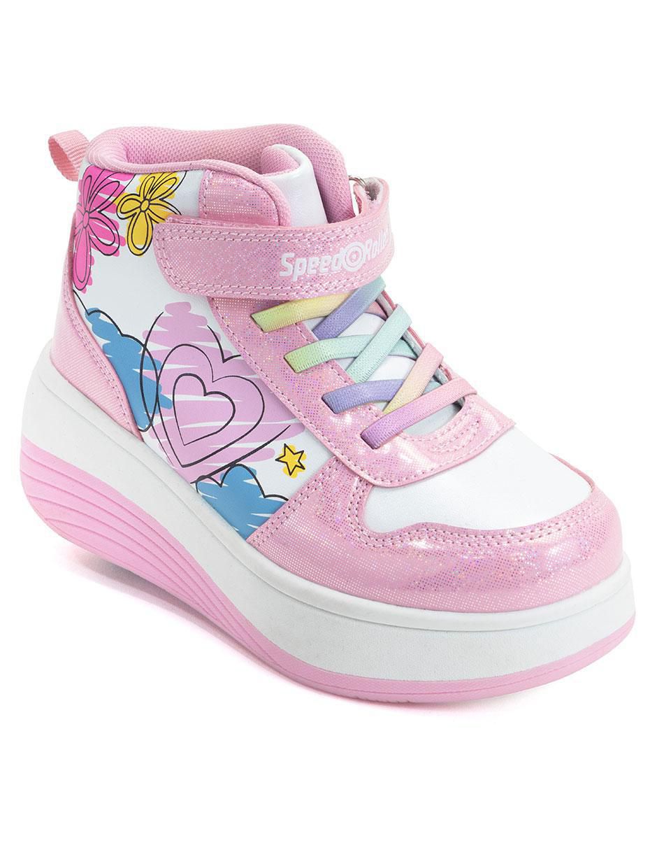 Tenis con ruedas para niña Doodles Rollers Tenis con ruedas para niña Doodles Rollers