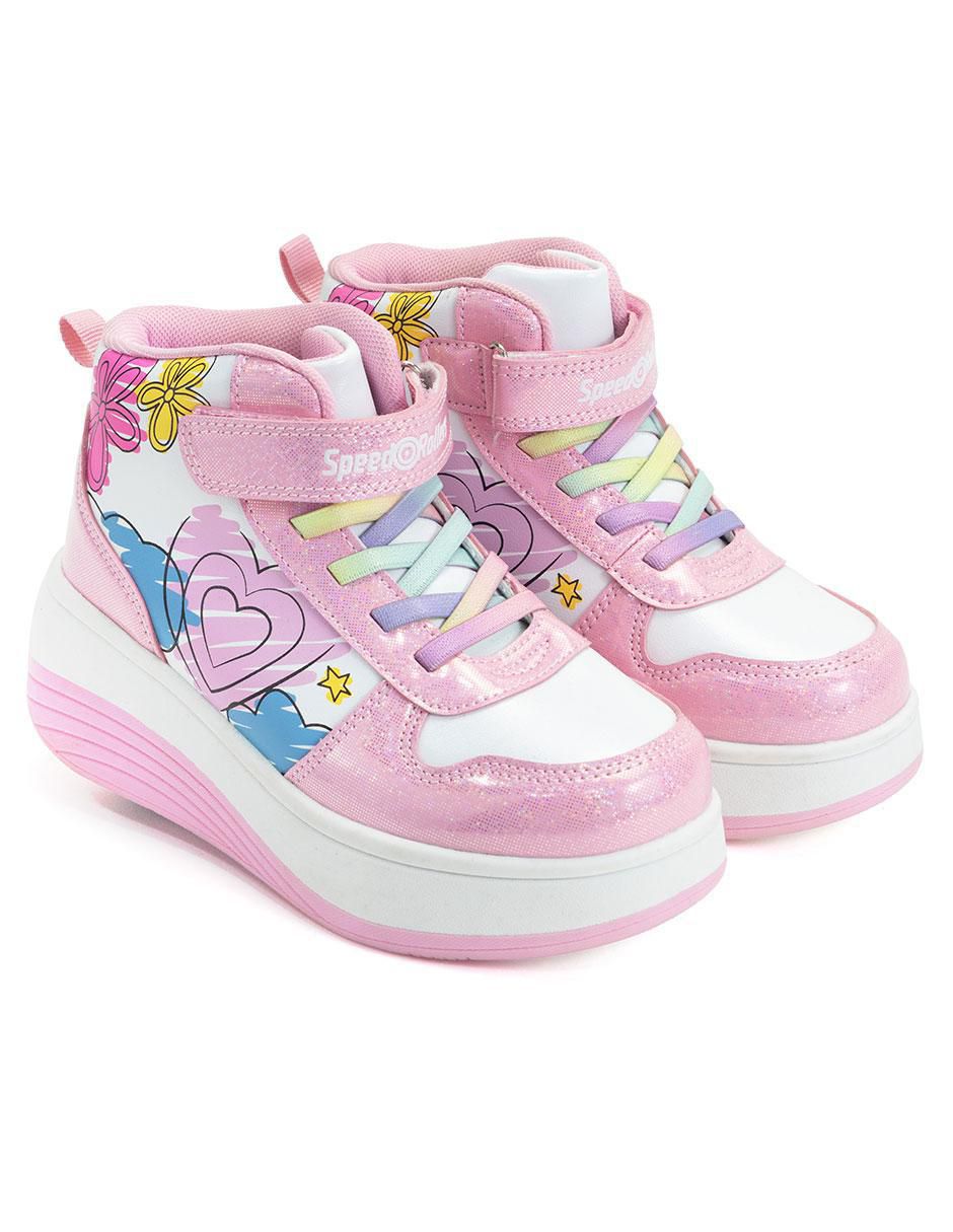 Tenis con ruedas para niña Doodles Rollers 11