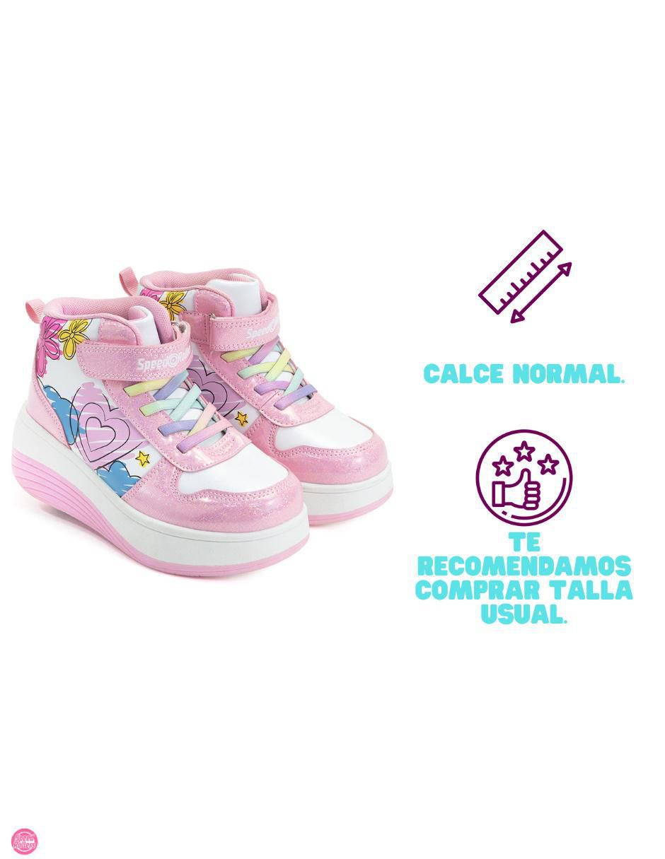 Tenis con ruedas para niña Doodles Rollers 4