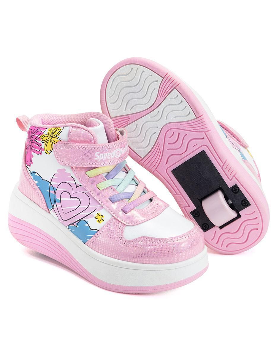 Tenis con ruedas para niña Doodles Rollers 9