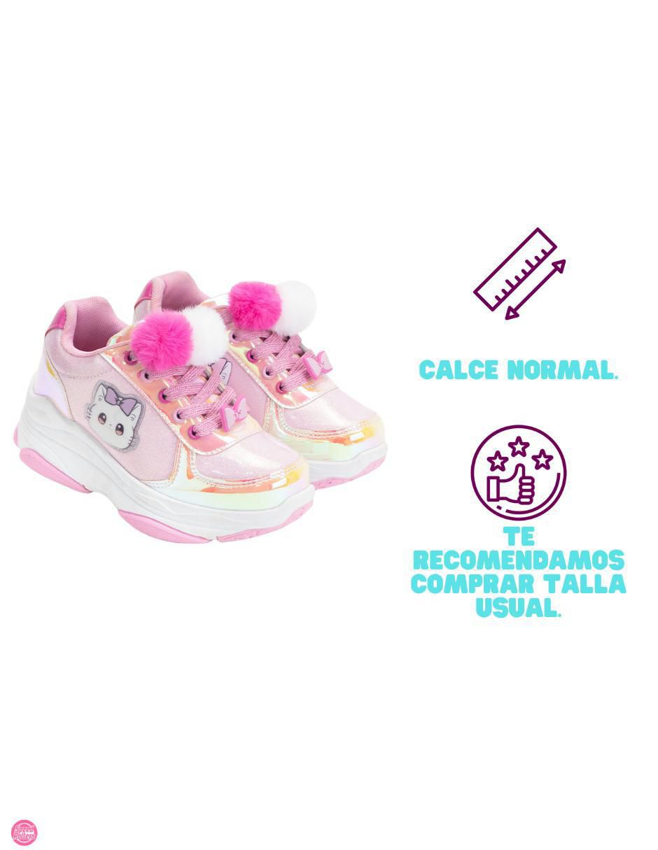 Tenis con ruedas para niña Bow Kitty 4