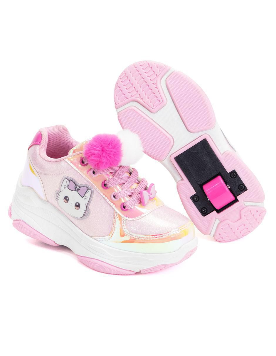 Tenis con ruedas para niña Bow Kitty 9