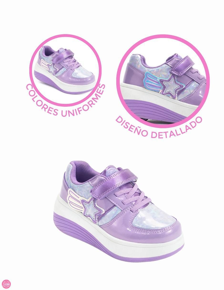 Tenis con ruedas para niña Shooting Star Speed 11