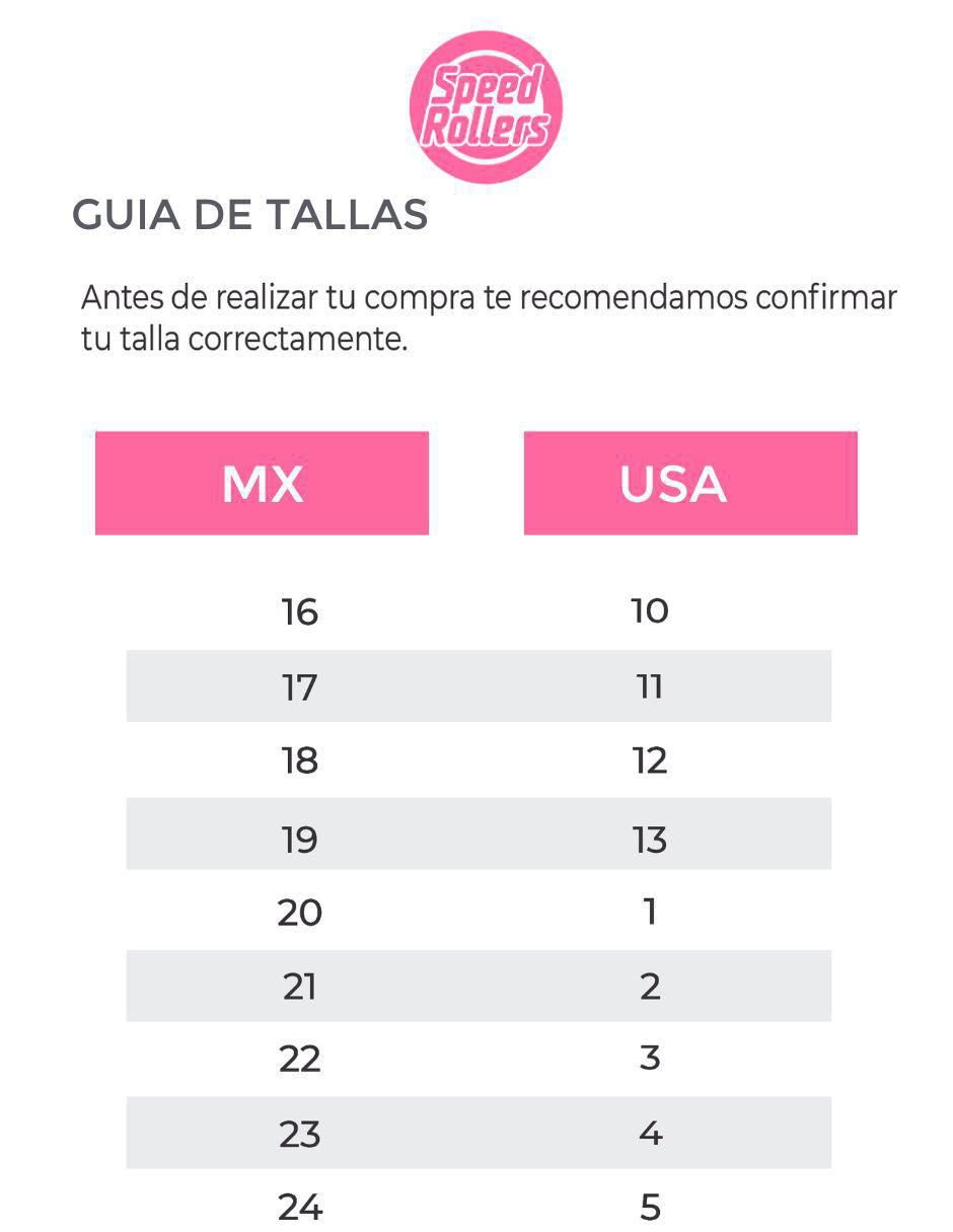 Tenis con ruedas para niña Shooting Star Speed 5