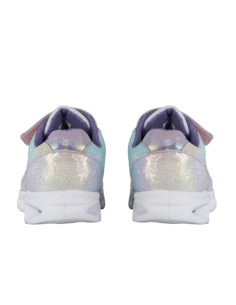 Tenis luz led para niña Frozen Elsa 5