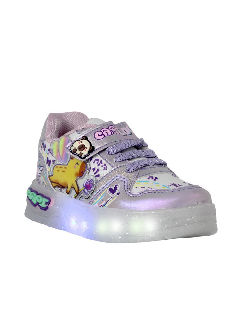 Tenis luz led para niña Capibara 2