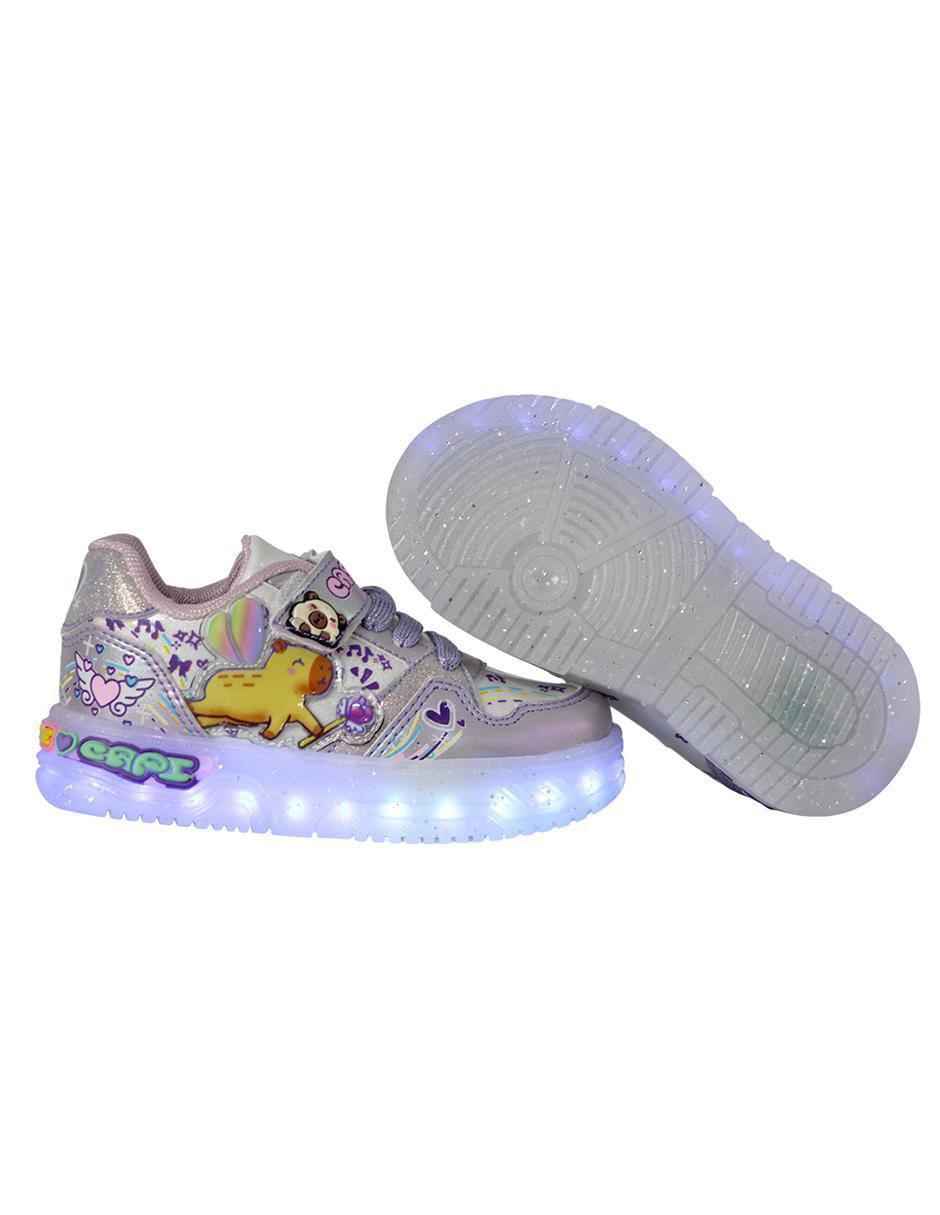 Tenis luz led para niña Capibara 8