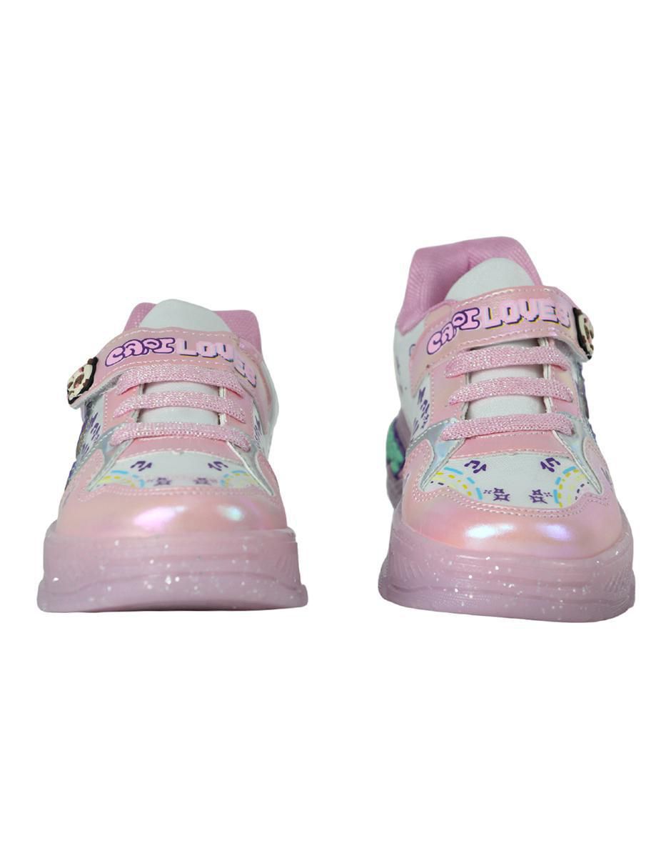 Tenis luz led para niña Capibara 3