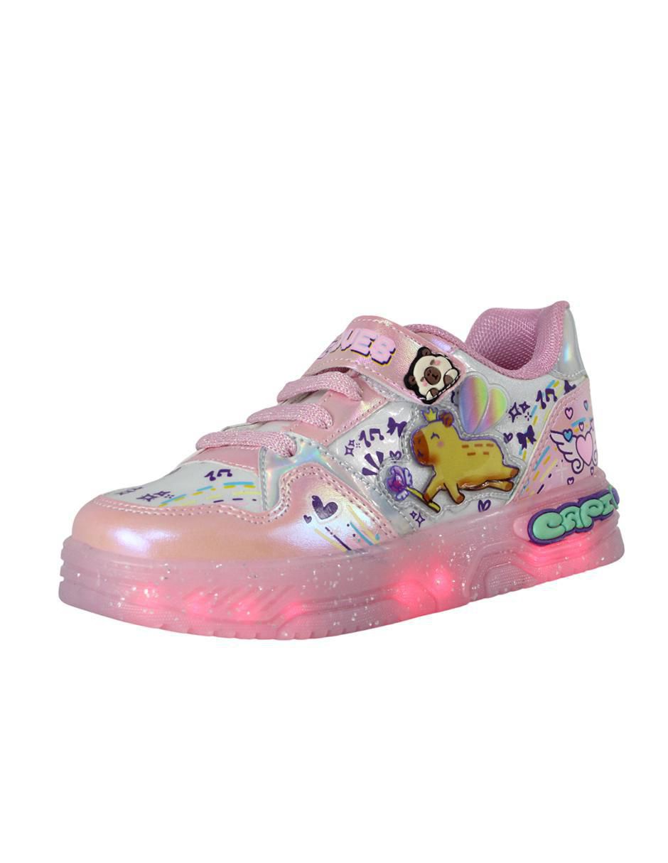 Tenis luz led para niña Capibara 4