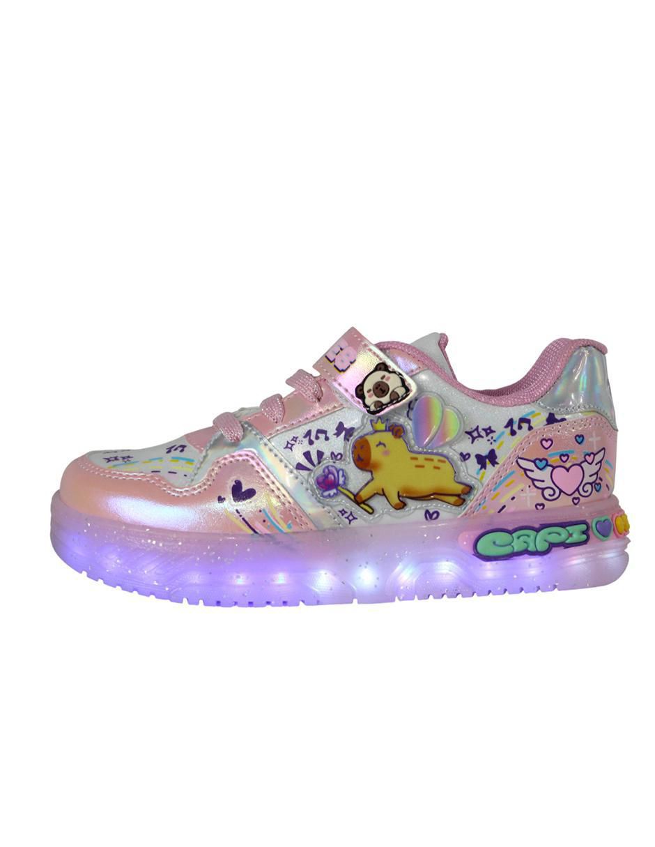 Tenis luz led para niña Capibara 5