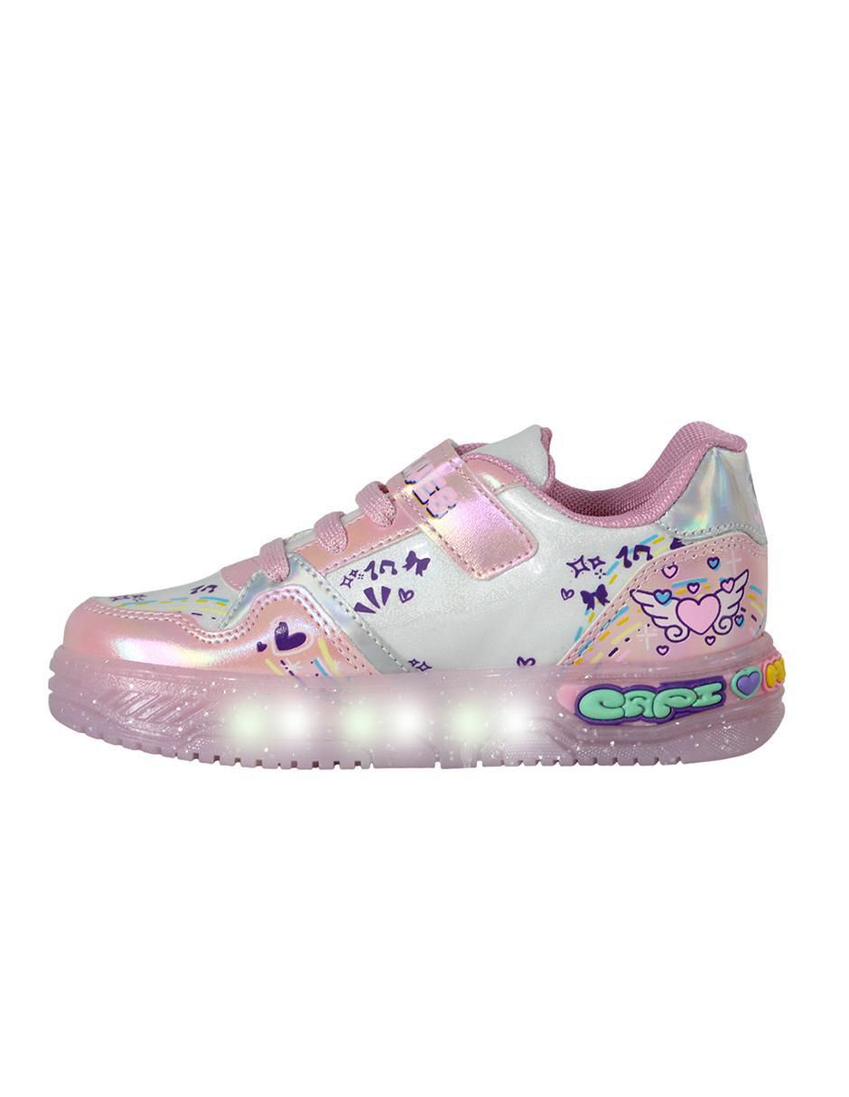 Tenis luz led para niña Capibara 7