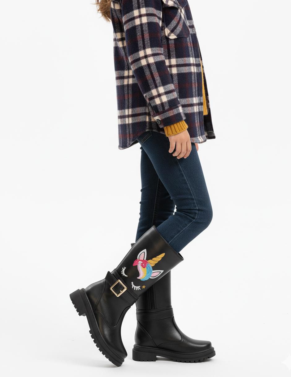 Bota Bota larga Unicornio para niña 13