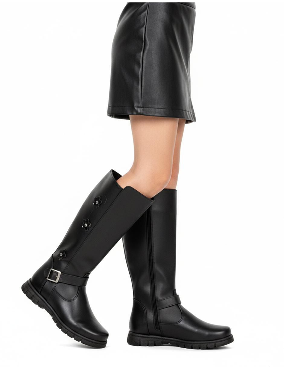 Bota de piel para niña 12