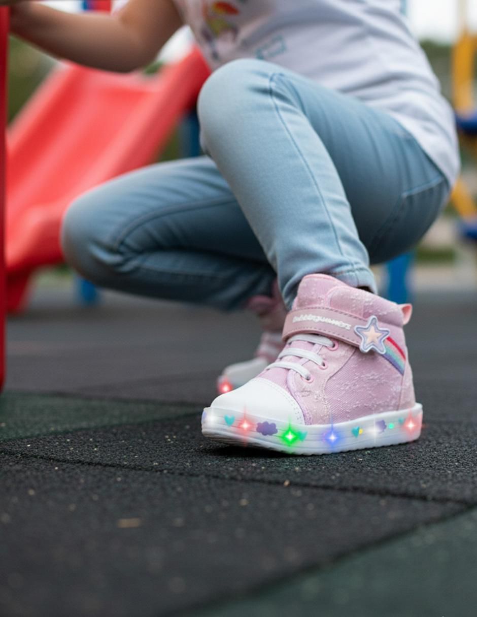 Tenis luz led para niña Soft Step 2