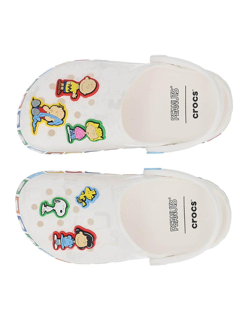 Sandalia Peanuts Crocband Clog para niña 2