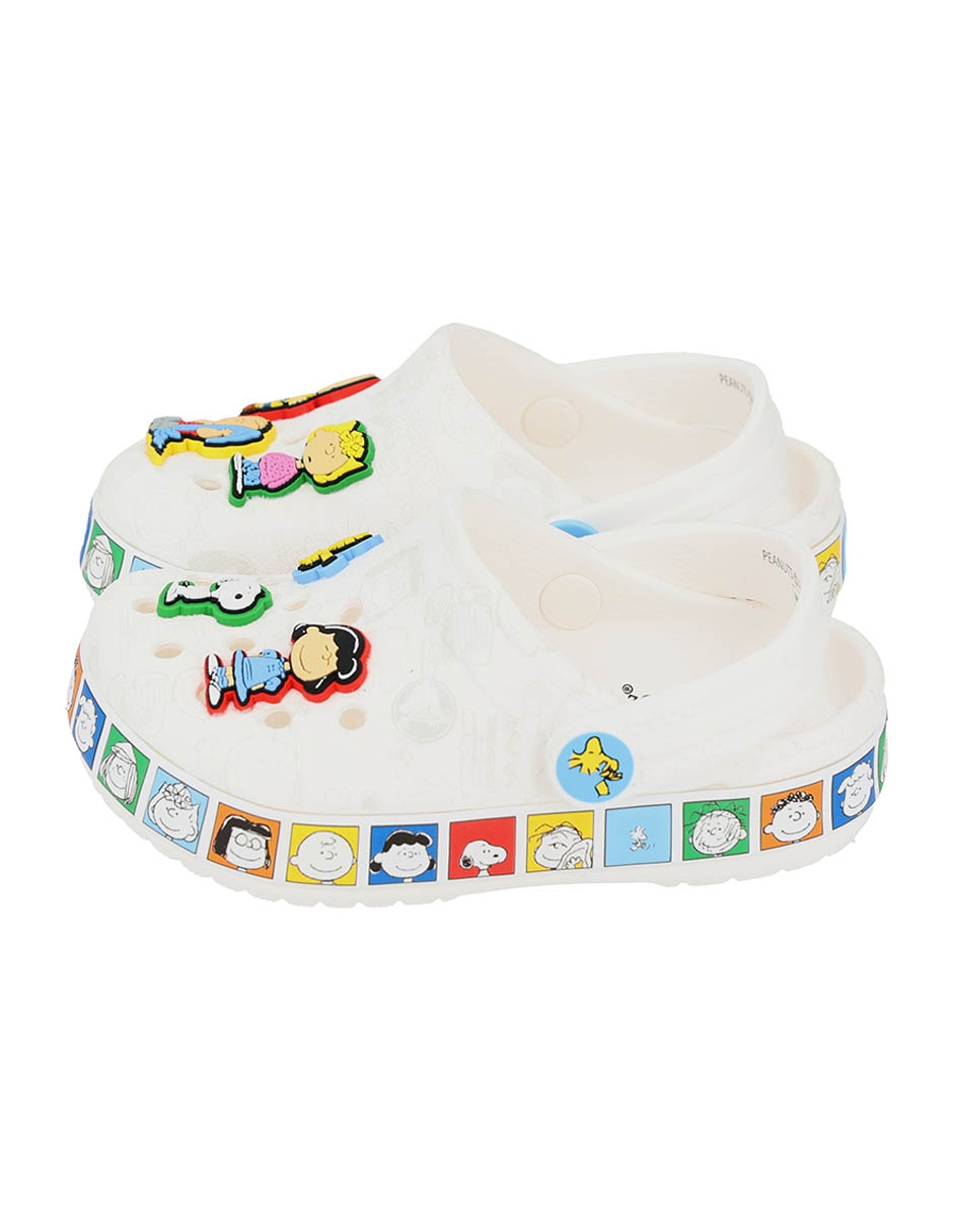 Sandalia Peanuts Crocband Clog para niña Sandalia Peanuts Crocband Clog para niña
