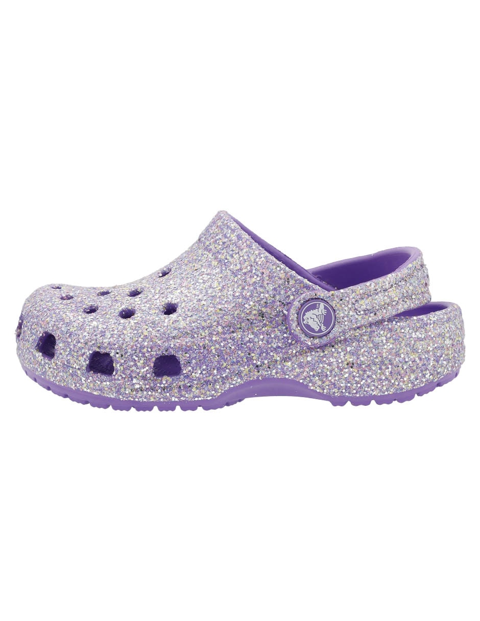 Sandalia Classic Fantasy Glitter Clog K para niña