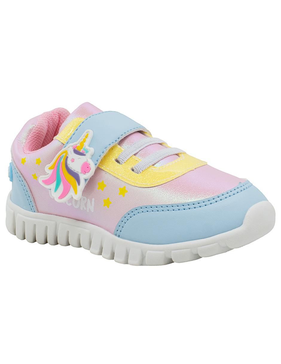 Tenis para niña Flex Step unicornio Tenis para niña Flex Step unicornio