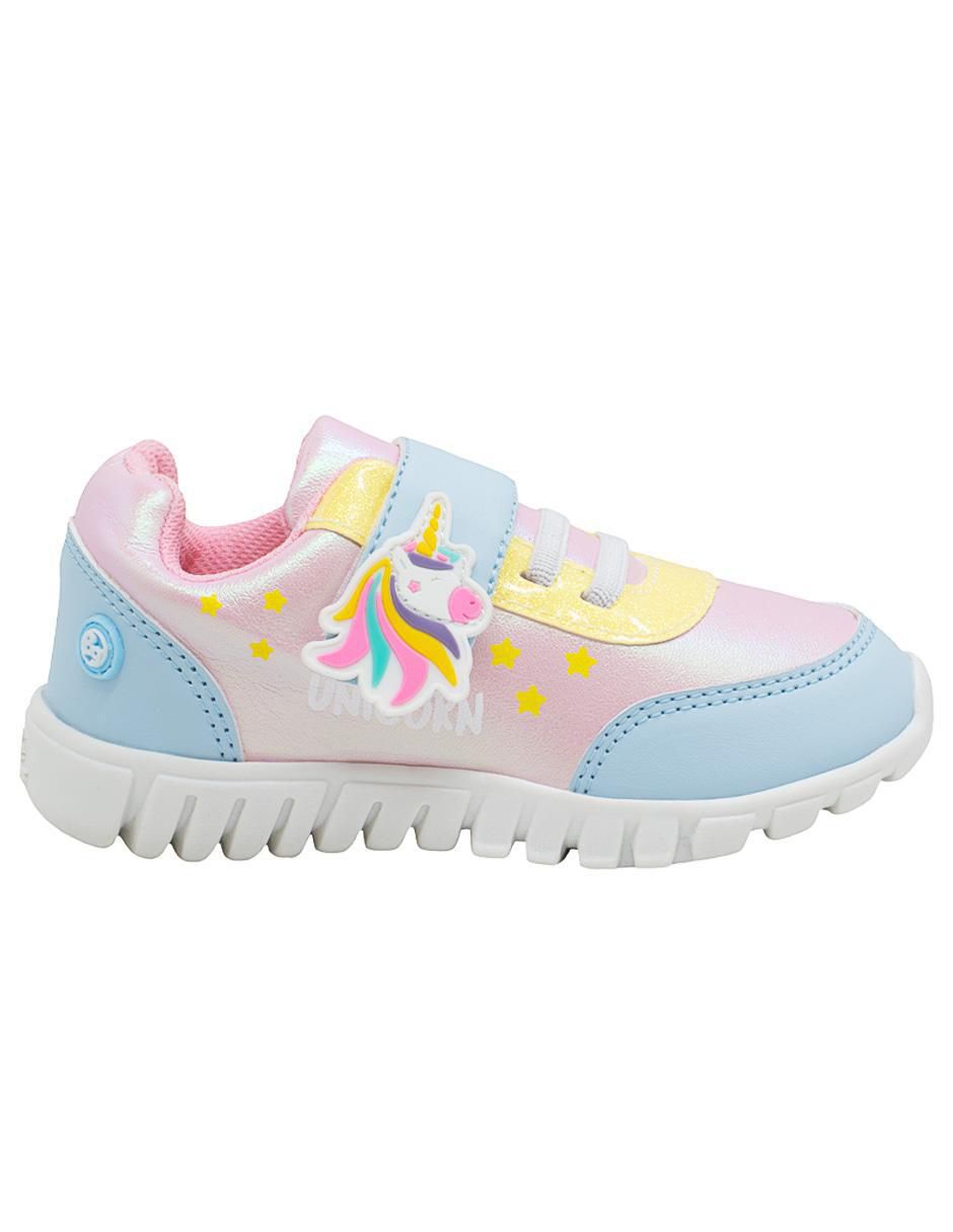Tenis para niña Flex Step unicornio 7