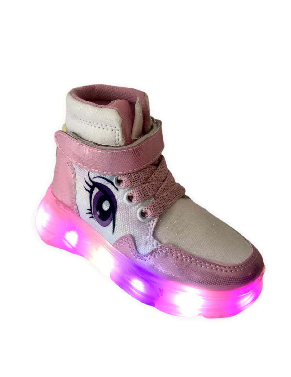 Tenis de luz led en color azul LUKA MON Tenis de niño y niña con luz led |  Walmart en línea